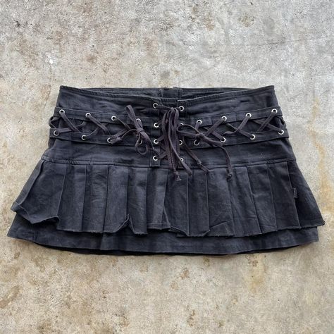 Y2K Tripp NYC Black Low Waisted Mini Skirt

Brand:... - Depop Tripp Skirt Outfit, Low Waisted Mini Skirt, Y2k Black Pleated Mini Skirt, Y2k Dark Wash Mid-rise Mini Skirt, Skirt And Tights Outfit, Tripp Nyc Dress, Low Waisted Skirt, Mall Goth Skirt, Tripp Nyc Skirt