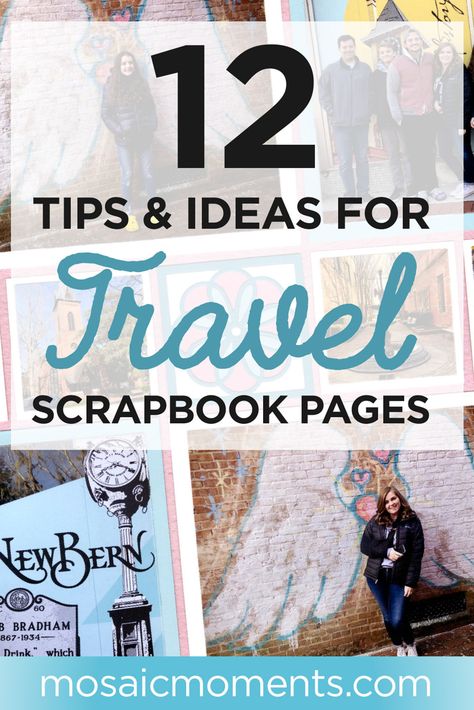 Scrapbook Ideas For Holidays, Travel Scrapbook Layouts Ideas, Scrapbook Ideas For Vacations, Scrapbook Map Ideas, Scrapbook Book Pages, Scrapbook Ideas For Cruise Vacation, Travel Scrapbook Pages Ideas Photo Layouts, Cathedral Scrapbook Layout, Travel Scrapbook Ideas Layout