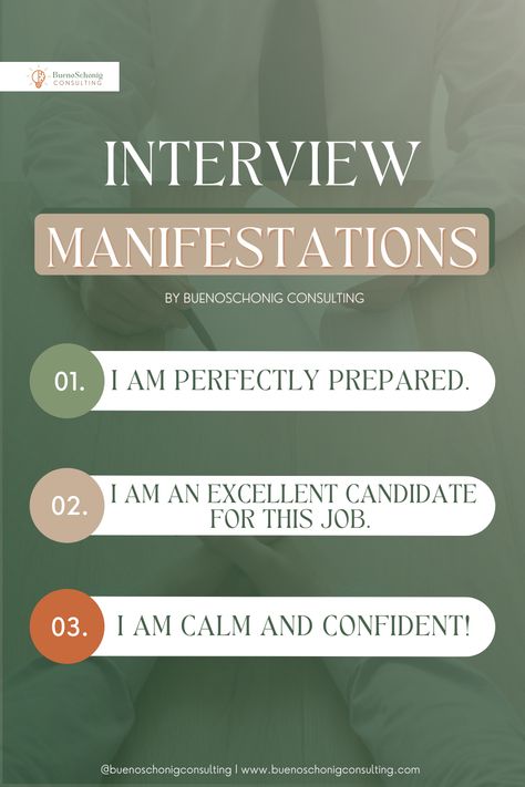 Positive Affirmation For Job Interview, Affirmations For Interviews, Pre Interview Affirmations, Positive Job Interview Affirmations, Job Interview Affirmations, Interview Manifestation, You Got The Job, Interview Affirmations, Career Manifestation