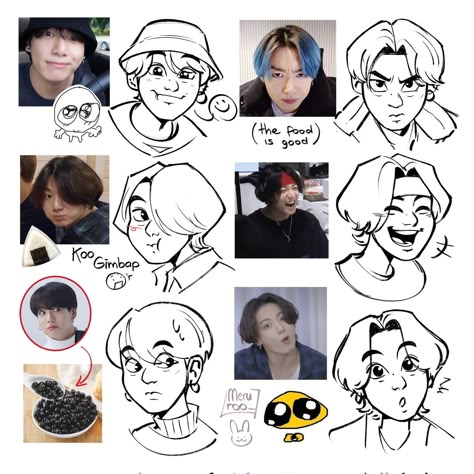 #jungkook #fanart #bts Boy Haircut Ideas, Practical Hairstyles, Boy Haircut, Boy Haircuts, Let's Make Art, Long To Short Hair, Fanart Bts, Character Design Sketches, Jungkook Fanart