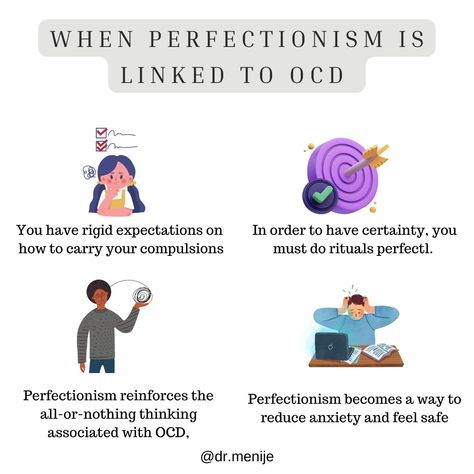 Perfectionism shares common traits with OCD, such as the need for certainty and control, but that doesn’t mean every perfectionist has a “little OCD.” ​ Perfectionism alone is difficult enough to cope with, but it also plays a role in the maintenance of the OCD cycle. ​ When you suffer from OCD, carrying out the rituals perfectly serves a purpose. The need to do things perfectly can be behind many sub-types of OCD, including but not limited to Just-right OCD. ​ How To Overcome Ocd, Polaroid Journal, Types Of Ocd, Ocd Therapy, Overcoming Perfectionism, Relationship Ocd, Uc San Diego, Perfectionism Overcoming, Positive Traits