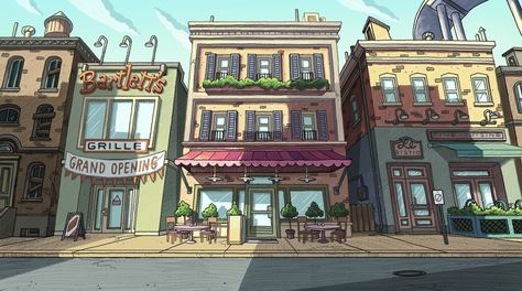 Jungle Movie, Perspective Drawing Architecture, Drawing Cartoon Faces, Bg Design, Plantas Vs Zombies, Anime City, City Cartoon, Hey Arnold, Cartoon World