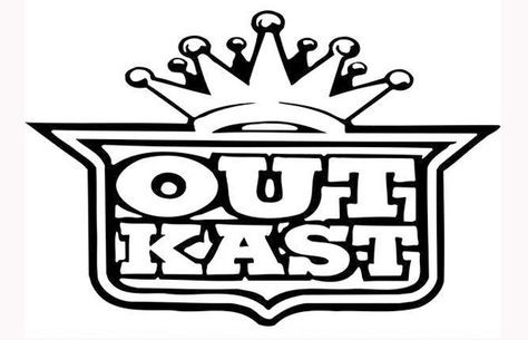 OutKast logo Hip Hop Logo, Band Logo Design, Pete Rock, Artist Logo, Tommy Boy, Great Logos, Band Logos, Top Ten, Cool Bands