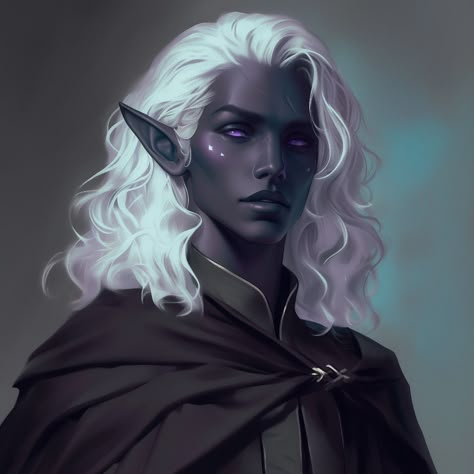 Drow Elf Female Rogue, Drow Rpg, Drow Warlock, Drow Underdark, Dnd Drow, Drow Elf Royalty, Dark Elves, Character Portrait, Dark Elf