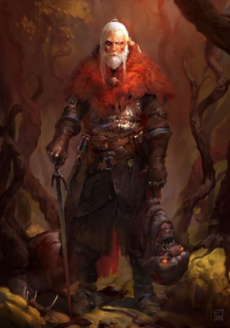 Witcher fanart by Tibor Sulyok The Witcher Fanart, Witcher Fanart, Witcher Wallpaper, Old Warrior, Witcher Art, Witcher 3, Skyfall, Wow Art, Fantasy Warrior