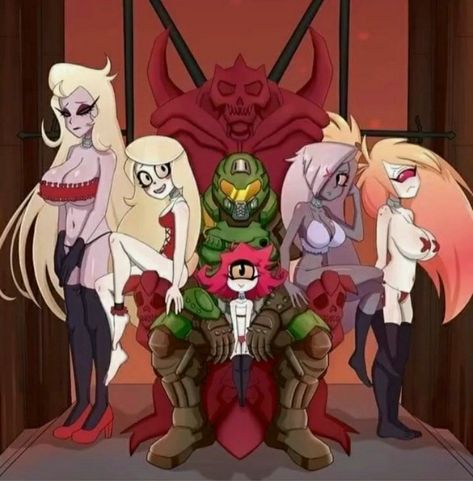 Doom Eternal, Female Cartoon Characters, Boss Wallpaper, Monster Hotel, Female Cartoon, No See, Cartoon Crossovers, Anime Meme, Female Character