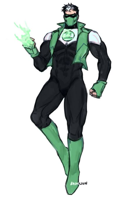 baihujun on Tumblr Green Lantern Characters, Superhero Art Oc, Green Lantern Art, Dc Lantern Corps, Justice League Art, League Art, Lantern Art, Fire Drawing, Superhero Designs