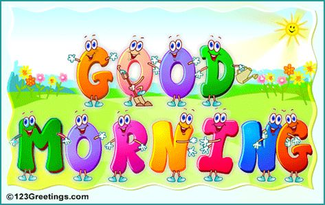 good morning | Good Morning! Free Good Morning eCards, Greeting Cards, Greetings from ... Good Morning Song, Good Morning Facebook, Kindergarten Songs, Classroom Songs, Morning Songs, Classroom Videos, School Songs, Preschool Music, Good Morning Animation