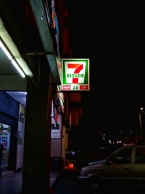 Kuala Lumpur, 7-Eleven Street Photography. Night Photography of 7 eleven sign 7 Eleven Aesthetic Night, 711 Aesthetic Night, Seven Eleven Aesthetic Night, 7/11 Night, 7 Eleven Wallpaper, 7-11 7 Eleven, 7 Eleven Photoshoot, 7/11 Store 7 Eleven, 7 11 Aesthetic Night