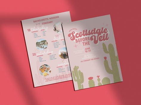 pink Scottsdale Before the Veil Invite Scottsdale Bachelorette Invitation Scottsdale Arizona Desert Bachelorette Party Bach Weekend Template Desert Bachelorette Party, Scottsdale Before The Veil, Desert Bachelorette, Bach Weekend, Bachelorette Weekend Itinerary, Scottsdale Bachelorette, Fb Banner, Bachelorette Invitation, Business Fonts