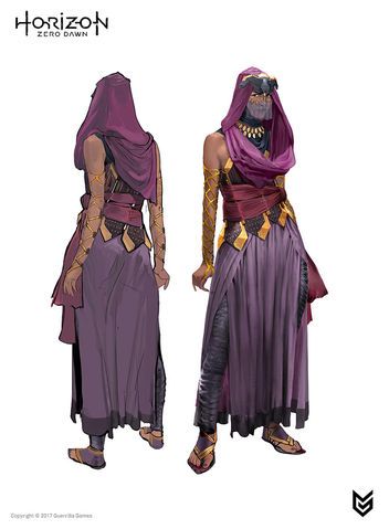 Desert Clothing, Concept Art Landscape, Style Cyberpunk, 다크 판타지, Horizon Zero Dawn, Story Characters, Afro Art, Fantasy Inspiration, Character Design References