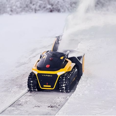 Yarbo Snow Blower S1: Never Shovel Snow Again! Have this Robot Do It All For You! https://www.inyerself.com/post/yarbo-snow-blower-s1-never-shovel-snow-again #WednesdayMotivation #writerslift #Good Wednesday #Hump Day #wednesdaythought #Snow Day #worldsnowday #ElectricVehicles #outdoors #snow storm # #instatech #innovation #technology #tech #automation #gadgets Electric Snow Shovel, Snow Cleaning, Lawn Mower Snow Plow, Snow Removal Equipment, Snow Toys, Snow Shovels, Snow Equipment, Snow Vehicles, Snow Removal