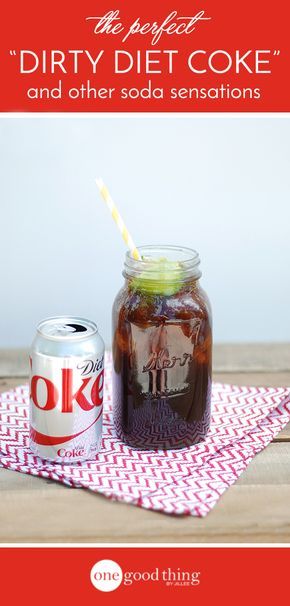 The Secret to Making the Perfect “Dirty Diet Coke” and Other Soda Sensations! - One Good Thing by Jillee Soda Mixed Drinks Non Alcoholic, Dirty Soda Recipes, Dirty Diet Coke, Soda Ideas, Coke Recipes, Cola Recipe, Italian Bistro, Soda Flavors, One Good Thing By Jillee