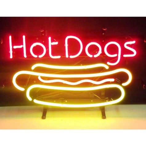 Neonetics Hot Dog Neon Sign Dog Neon Sign, Neon Sculpture, Diner Sign, Restaurant Advertising, Hot Dog Cart, Hot Dog Stand, Neon Clock, Beer Pub, Club Bar