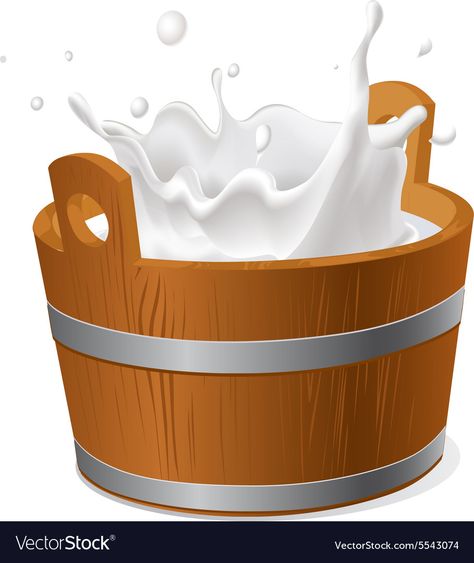 Wooden Bucket, Milk Splash, Png Images, Vector Images, Illustrator, Milk, White