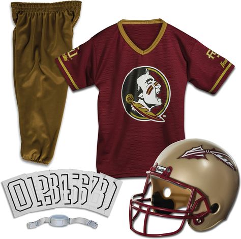 Franklin Florida State Seminoles Deluxe Uniform Set, Kids Unisex, Size: Small Outfits For Birthday Party, Outfits For Boys Kids, Football Halloween Costume, Football Player Costume, Uniforms Outfits, Football Costume, Outfits For Halloween, College Football Uniforms, College Football Helmets