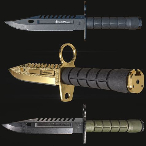 M9 Bayonet, Substance Painter, The Process, Painter, Skin