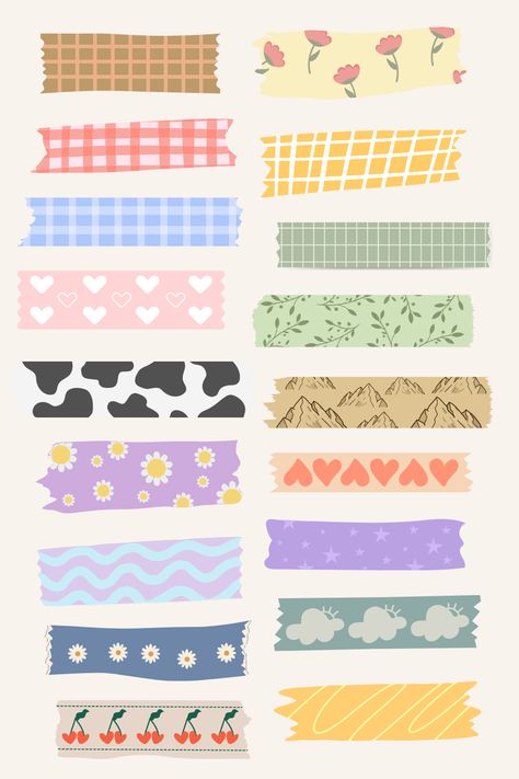 Stickers For Journal, Pc Background, Desain Buklet, Washi Tape Diy, Stickers Journal, Diy Journal Books, For Journal, Bullet Journal Diy, Aktivitas Montessori