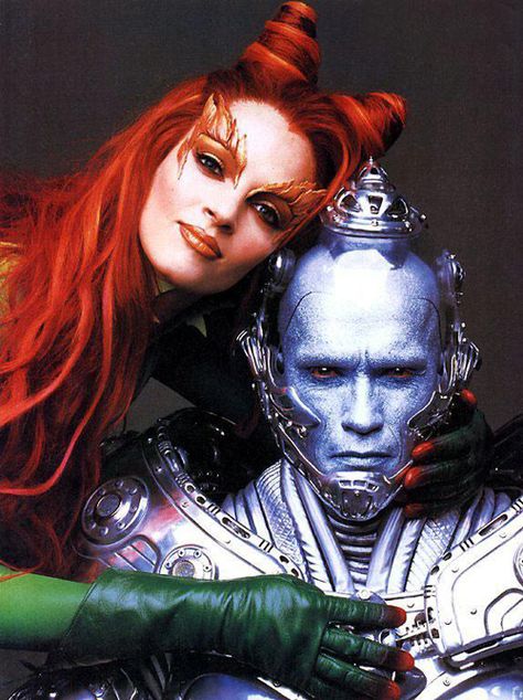 Freeze and Ivy Uma Thurman Batman, Dr Pamela Isley, Batman Sleeve, Batman And Robin Movie, Uma Thurman Poison Ivy, Zack Snyder Justice League, Dc Poison Ivy, Batman And Robin 1997, Robin Movie