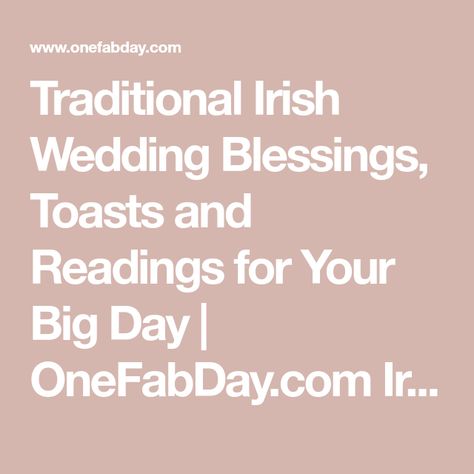 Irish Wedding Toast, Wedding Toast Quotes, Traditional Irish Wedding, Best Man Toast, Irish Wedding Blessing, Wedding Wishes Messages, Irish Toasts, Wedding Blessing, Wedding Readings