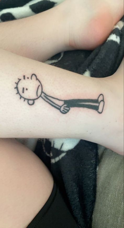 Sick Small Tattoos, Rodrick Heffley Tattoo, Tiny Emo Tattoos, Loded Diper Tattoo, Y2k Simple Tattoo, Rodrick Tattoo, Hotwheel Tattoo, Midwest Emo Tattoo, Matching Grunge Tattoos