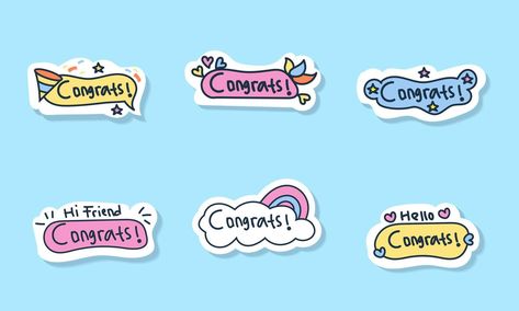 congratulations illustration sticker Congratulations Illustration, Vector Free Download, Vector Photo, Vector Art, Vector Free, For Free, Clip Art, Photo And Video, Design