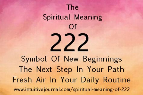 Spiritual Meaning of 222 The general meaning of 222 is letting you know that there is a shifting of the grid and your thoughts. Follow those thoughts, for they are in your best interest for completing your life’s purpose. http://www.intuitivejournal.com/spiritual-meaning-of-222/ Spiritual Meaning Of 222, Meaning Of 222, 222 Meaning, Name Astrology, Love Forecast, Angel Number 222, Numerology Life Path, Numerology Numbers, Numerology Chart