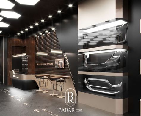 Automotive Showroom, Car Showroom Interior, Landscape Architecture Diagram, Luxury Garage, 3d Interior Design, Workshop Design, Car Showroom, Interior D, Japanese Interior