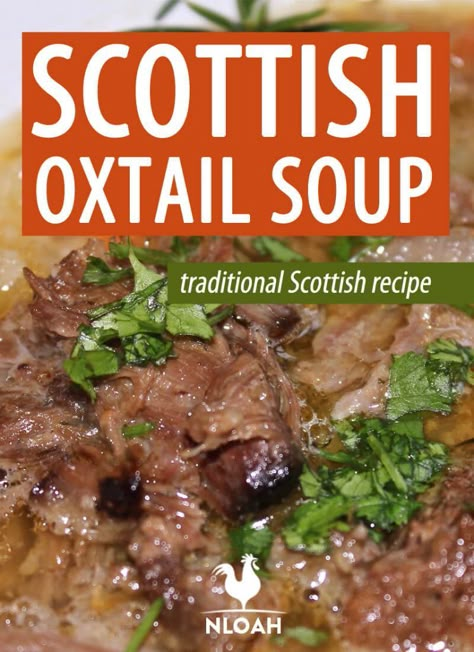 Oxtail Soup Recipe, Traditional Scottish Food, Ox Tail, Irish Recipes Authentic, Scottish Dishes, Oxtail Soup, Scottish Food, Welsh Recipes, Keto Soups