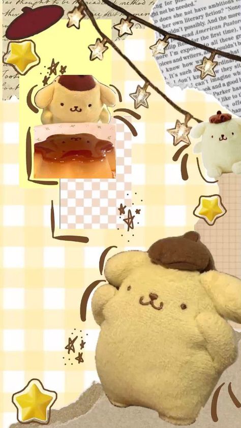 Sanrio Wallpaper Pompompurin, Pom Pom Purin Wallpaper, Pompompurin Background, Pompurin Wallpaper, Pompom Wallpaper, Pompompurin Aesthetic, Pompompurin Wallpaper, Pompom Purin, Pom Purin