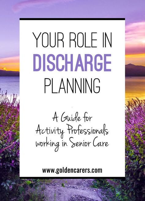 Discharge Planning Social Work, Nursing Home Social Work, Hospital Social Work, Elderly Activities Crafts, Medical Social Work, Assisted Living Activities, Senior Assisted Living, Nursing Home Activities, Elderly Activities