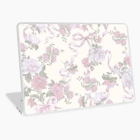 Get my art printed on awesome products. Support me at Redbubble #RBandME: https://www.redbubble.com/i/laptop-skin/Coquette-balletcore-floral-ribbon-pattern-by-Pixiedrop/144553026.6EA4Y?asc=u Coquette balletcore vintage retro ribbon bows pink flowers floral pattern background wallpaper shabby chic kitschy kitsch pink pilates princess softcore trendy trends 2023 90s 2000s girly things Mac laptop skin Pink Pilates Princess, Bows Pink, Ribbon Pattern, Pink Pilates, Pilates Princess, Floral Ribbon, Laptop Skin Design, Mac Laptop, Trends 2023