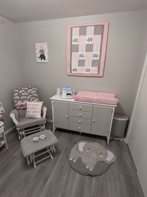 Pink And Gray Elephant Nursery, Pink And Grey Elephant Nursery, Baby Girl Elephant Nursery, Pink And Grey Nursery Baby Girl, Pink And Gray Nursery Ideas, Grey And Pink Nursery, Gray And Pink Nursery, Pink And Grey Nursery, Gray Nursery