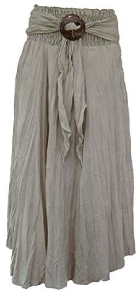 Knack Women's Long Full Crinkle Cotton Skirt and Coconut Shell Buckle (Beige) Waist 22'/56cm to 35'/88cm. ** This is an Amazon Affiliate link. Read more reviews of the product by visiting the link on the image. Buckle Skirt, Crinkle Cotton, Clothes Closet, Candy Pink, Coconut Shell, Cotton Skirt, Amazon Women, Gothic Fashion, Womens Skirt