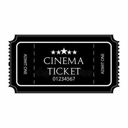 Black Ticket, Ticket Cinema, Deco Cinema, Movie Night Birthday Party, 80s Theme Party, Cinema Ticket, Black And White Movie, Arch Logo, Ticket Design