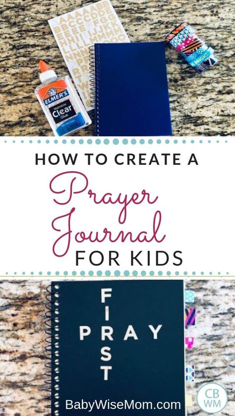 How to create a prayer journal for kdis. Clever ideas for how to create a simple and effective prayer journal for your little ones. What to include along with pictures of samples. Prayer Prompts For Kids, Prayer Journal Ideas Notebooks Diy, Study Journal Ideas, Bible Study Journal Ideas, Prayer Journal For Kids, Prayer Journal Ideas, Kids Prayer Journal, Diy Prayer Journal, Biblical Motherhood