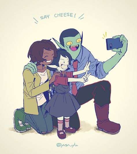 ﾗﾔ on Twitter: "Say cheese!… " Adveture Time, Fionna And Cake, Marceline And Bubblegum, Marceline The Vampire Queen, Adventure Time Cartoon, Adventure Time Marceline, Finn The Human, Jake The Dogs, Say Cheese