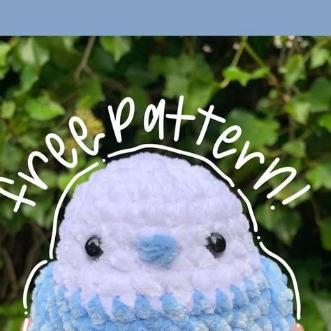 Amigurumi crochet pattern on Instagram: "Pattern and design by @amigurumorgan 🌷 When publishing your works, please indicate the designer of the pattern" Parakeet Crochet, Crochet Parakeet, Melting Pattern, Blue Amigurumi, Bird Crochet, Crochet Bird Patterns, Quick Crochet Patterns, Crochet Birds, Creative Crochet