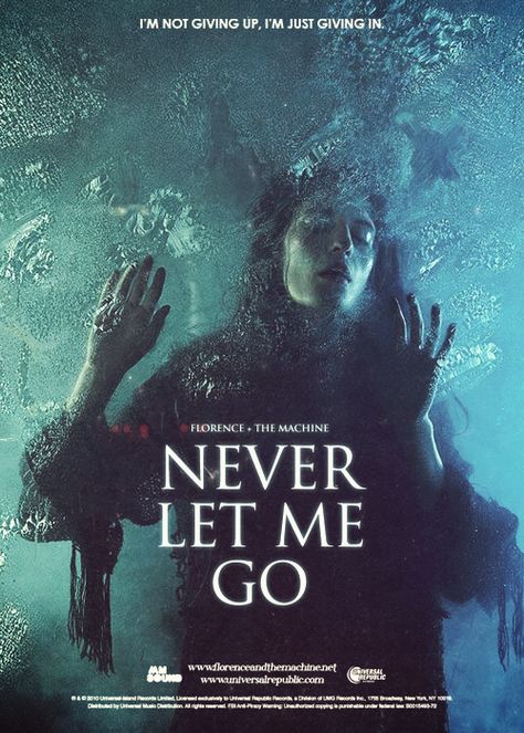 Movie Poster for Florence's "Never Let Me Go" The Theory Of Everything, Machine Image, Florence And The Machine, Book Tree, Greek Statues, Music Express, Never Let Me Go, Florence Welch, This Is Your Life