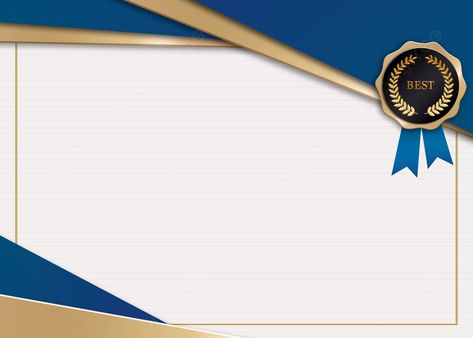 Business Certificate Blue And Gold Background, Business, Certificate, Background Background Image for Free Download Certificate Frames And Borders, Gold Powerpoint, Blue And Gold Background, Black Certificate, Business Certificate, Certificate Layout, Certificate Of Merit, Business Decoration, Certificate Border