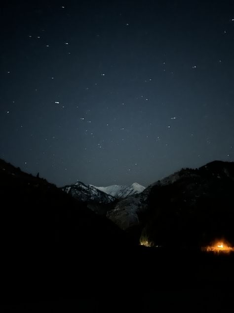 Night view from the mountains Night Mountain View, Moon And Mountains, View Mountain, Mountain Valley, Night View, In The Mountains, Mountain View, Night In, The Mountain