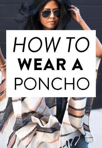 Shawl Outfit Winter, Black Poncho Outfit, Pancho Outfit, Poncho Outfit Winter, Poncho Outfit Fall, How To Wear Poncho, How To Style A Poncho, Poncho With Belt, Fall Poncho