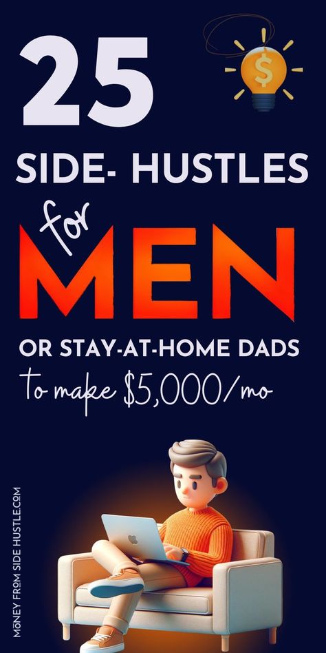 Side Hustle Ideas For Men, Make Side Money, Side Hustle Money, Make Quick Money, Earn Money Online Fast, Easy Money Online, Side Hustle Ideas, Money Making Jobs, Extra Money Online