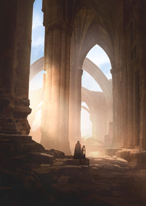 ArtStation - Wanderers, Guillem H. Pongiluppi Space Empire, Star Wars Background, Landscape Concept, Star Wars Wallpaper, Star Wars Fan Art, Fantasy Places, Fantasy Setting, Fantasy Art Landscapes, Fantasy Concept Art