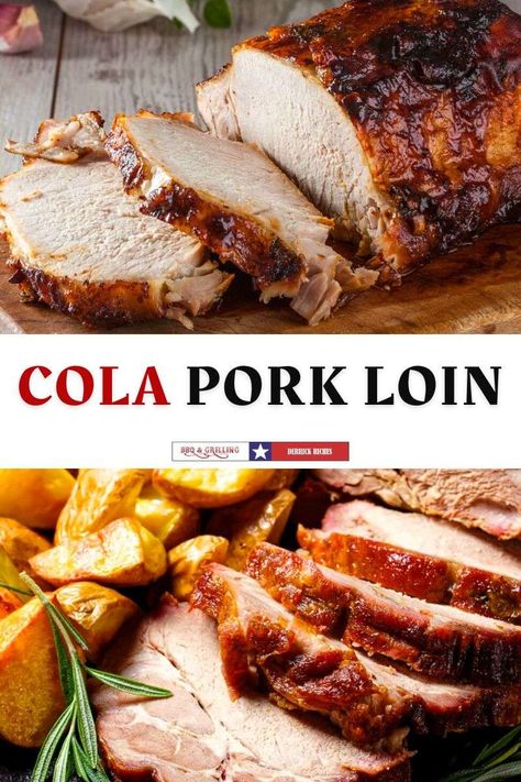 Cola Pork Loin, Marinated Pork Loin, Roast Oven, Oven Recipe, Weekly Meal Prep, Sunday Dinners, Pellet Grill Recipes, Lean Pork, Marinated Pork