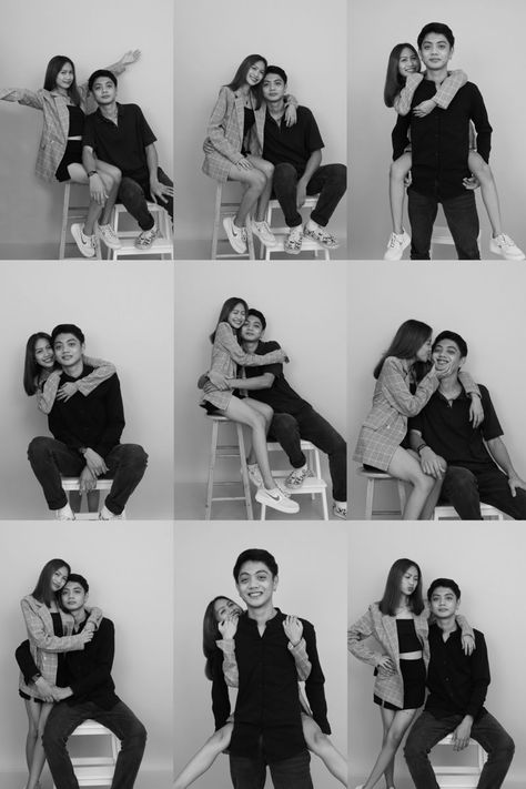 poses coupleportrait photostudio poseideas Couple Pose In Studio, Couple Self Photo Studio Pose, Self Shoot Studio Pose Ideas, Self Photoshoot Poses Couple, Self Portrait Photography Poses Couple, Couple Self Shoot Poses, Couple Poses Self Photoshoot, Couple Poses For Self Studio, Couple Poses Reference Studio