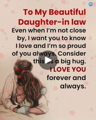 2.1M views · 17K reactions | To My Beautiful Daughter-in law | To My Beautiful Daughter-in law | By Happy Living | Facebook Quotes For Daughter In Law, Daughter In Law Quotes Love, In Law Quotes, Daughter In Law Quotes, Law Quotes, I Love My Daughter, Daughter Quotes, My Beautiful Daughter, Daughter In Law