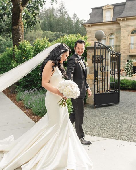 Is there a more iconic bridal fabric than satin? ✨ We love our Satin gowns- they’re timeless, chic, and unmistakably ‘bridal!’ And we’ll never get enough of this custom satin “DIVINITY” / “EPIPHANY” hybrid gown on our stunner bride Bianca for her Napa wedding. Bianca customized her satin #DIVINITYgown to feature the lace illusion back of our #EPIPHANYgown and added dramatic satin kickpleats for extra volume in the skirt! To learn more about customizing any of our gowns, DM us, or call/tex... Lauren Elaine Bridal, Satin Gowns, Napa Wedding, Timeless Chic, Bridal Fabric, Epiphany, Our Love, Satin, Skirt