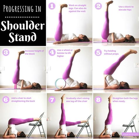 Shoulder Stand Yoga, Viparita Karani, Yoga Shoulder, Mindful Yoga, Forearm Stand, Yoga Inversions, Shoulder Stand, Body Transformations, Yoga Tutorial