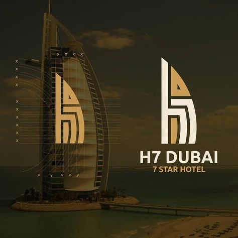 Graphic Orientation on Instagram: “H7 Dubai, 7 Star Hotel Logo Design Design by @alesha_design . Follow us @graphicorientation Follow us @graphicorientation #logo…” Dubai Logo, Hotel Logo Design, Logo Design Concept, Logo Design Free Templates, Create Logo, Hotel Logo, Food Logo Design, Modern Minimalist Logo, Dubai Luxury